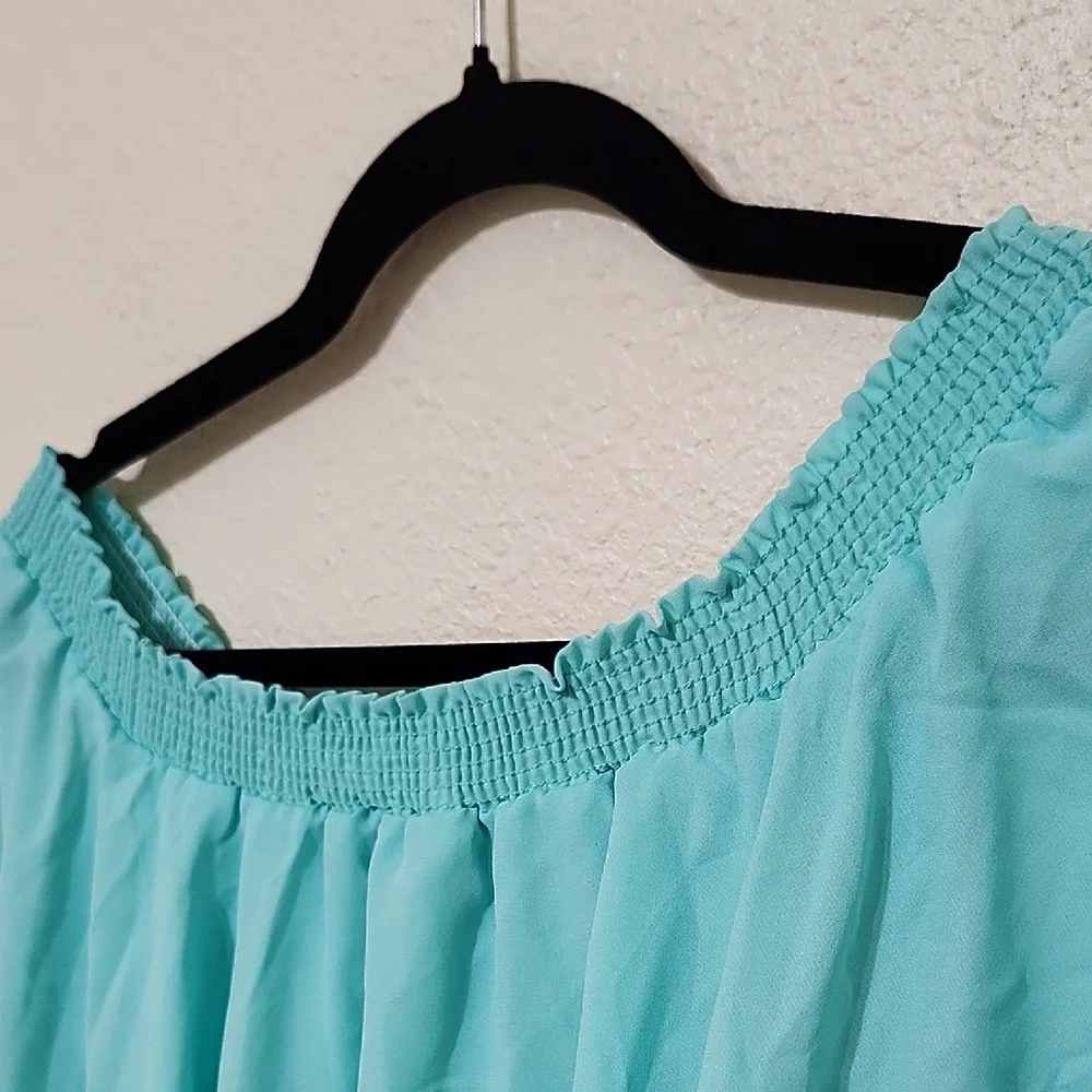 Show Me Your MuMu Blue Off-Shoulder Maxi Dress for Weddings - Picture 11 of 12